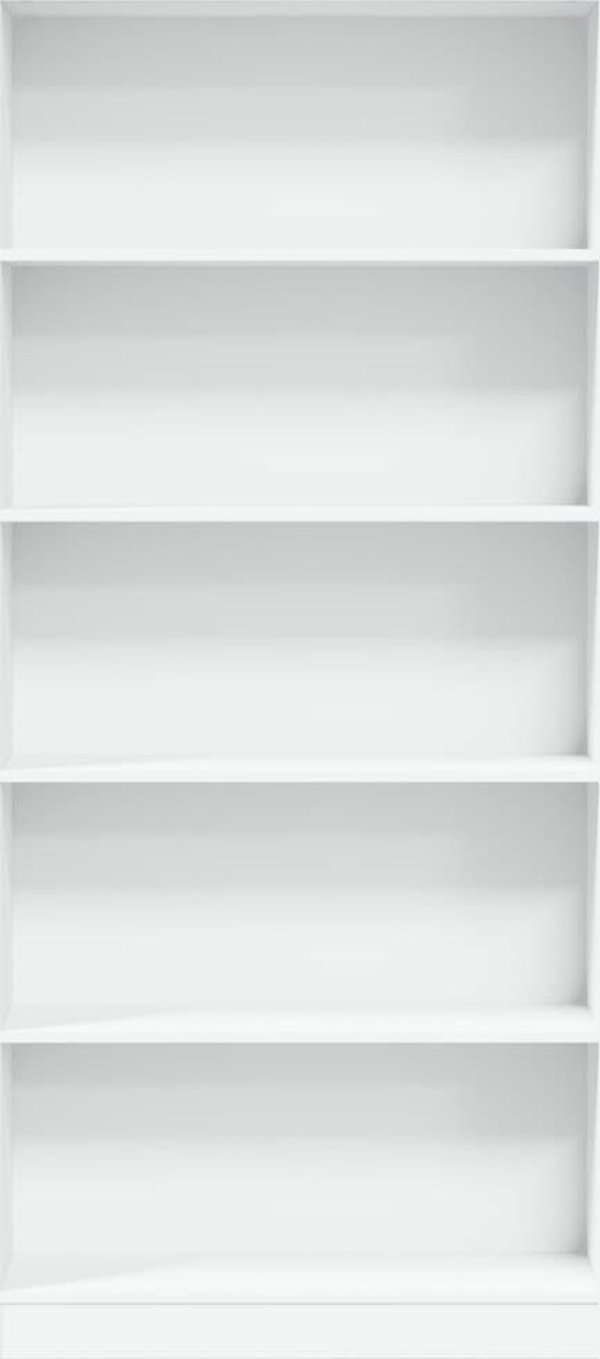 vidaXL Ράφι, λευκό, 80x24x176 εκ., από ξύλινο συνθετικό υλικό