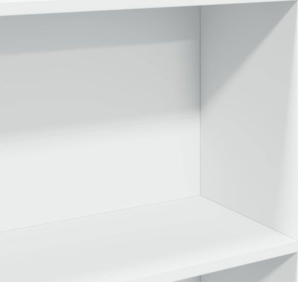 vidaXL Ράφι, λευκό, 80x24x176 εκ., από ξύλινο συνθετικό υλικό