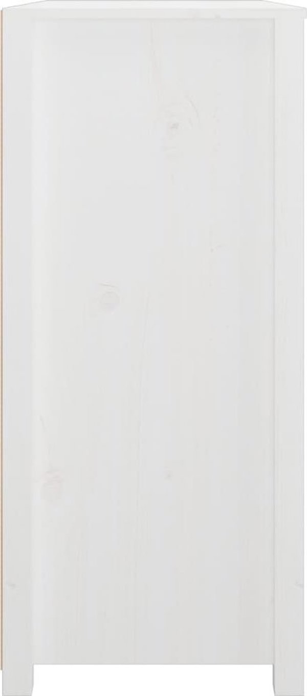 vidaXL Συρταριέρα, λευκή, 100x40x90 cm, από μασίφ πεύκο