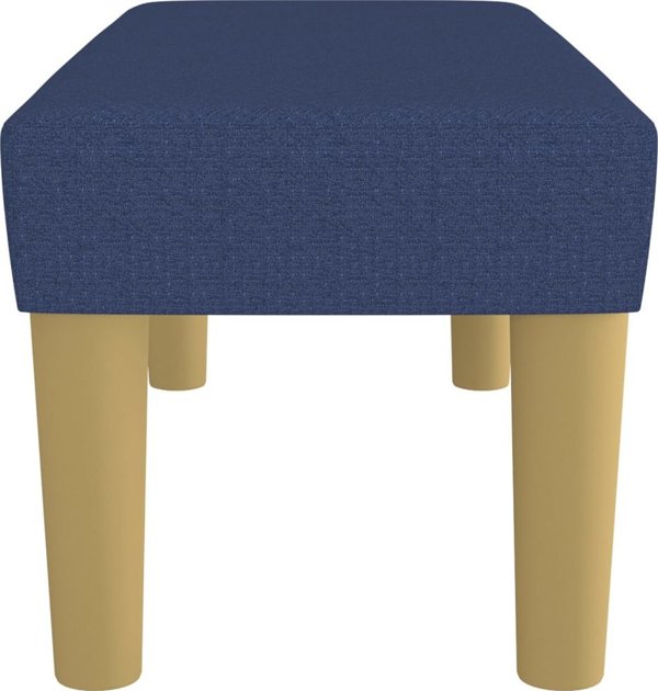 vidaXL Πάγκος, μπλε, 70x30x30 cm, επενδεδυμένος με ύφασμα