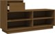 vidaXL Ντουλάπι για παπούτσια, μελί καφέ, 110x34x61 cm, μασίφ πεύκο