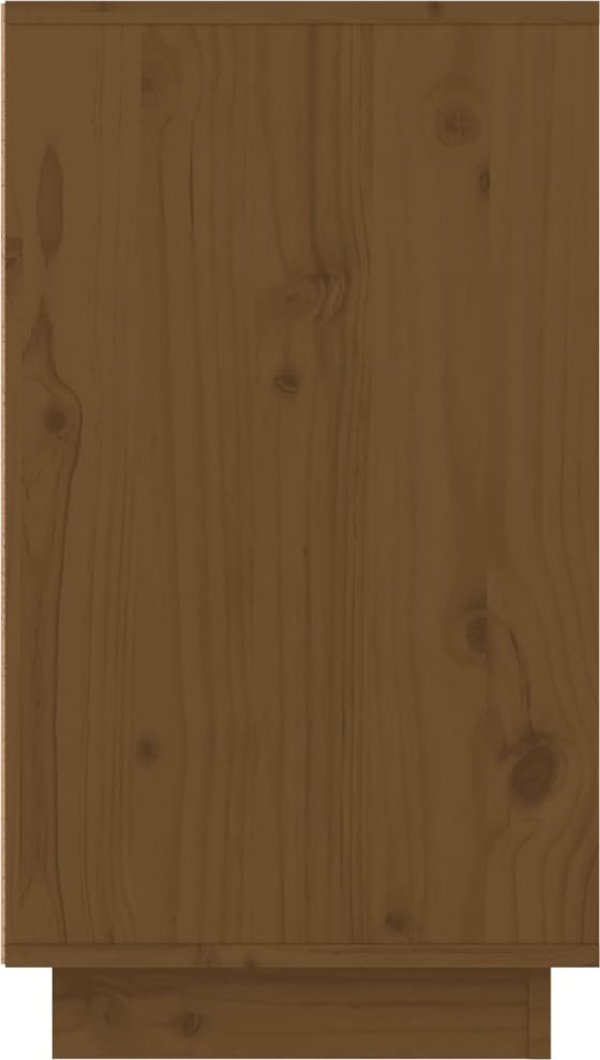 vidaXL Ντουλάπι για παπούτσια, μελί καφέ, 110x34x61 cm, μασίφ πεύκο