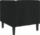 vidaXL Fotel Chesterfield, czarny, tapicerowany aksamitem