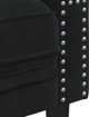 vidaXL Fotel Chesterfield, czarny, tapicerowany aksamitem
