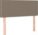 vidaXL Κρεβάτι Continental με Στρώμα, taupe, ύφασμα, 90x190 cm