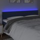 vidaXL κεφαλάρι κρεβατιού με LED, μπλε, 160x5x78/88 εκ., ύφασμα