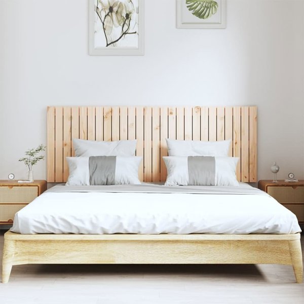 vidaXL Κεφαλάρι κρεβατιού 166x3x60 cm από μασίφ ξύλο πεύκου