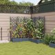 vidaXL Γλάστρα Κήπου 120 x 120 x 125,5 εκ. από Πλαστικό, Ανοιχτό Γκρι