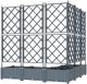 vidaXL Γλάστρα Κήπου 120 x 120 x 125,5 εκ. από Πλαστικό, Ανοιχτό Γκρι