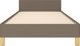 vidaXL Σκελετός κρεβατιού με κεφαλάρι, taupe, 80x200 εκ, υφασμάτινη επένδυση