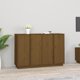 vidaXL Ντουλάπι, μελί καφέ, 120x35x80 εκ., μασίφ πεύκο