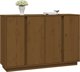 vidaXL Ντουλάπι, μελί καφέ, 120x35x80 εκ., μασίφ πεύκο