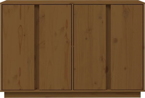 vidaXL Ντουλάπι, μελί καφέ, 120x35x80 εκ., μασίφ πεύκο