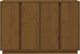 vidaXL Ντουλάπι, μελί καφέ, 120x35x80 εκ., μασίφ πεύκο