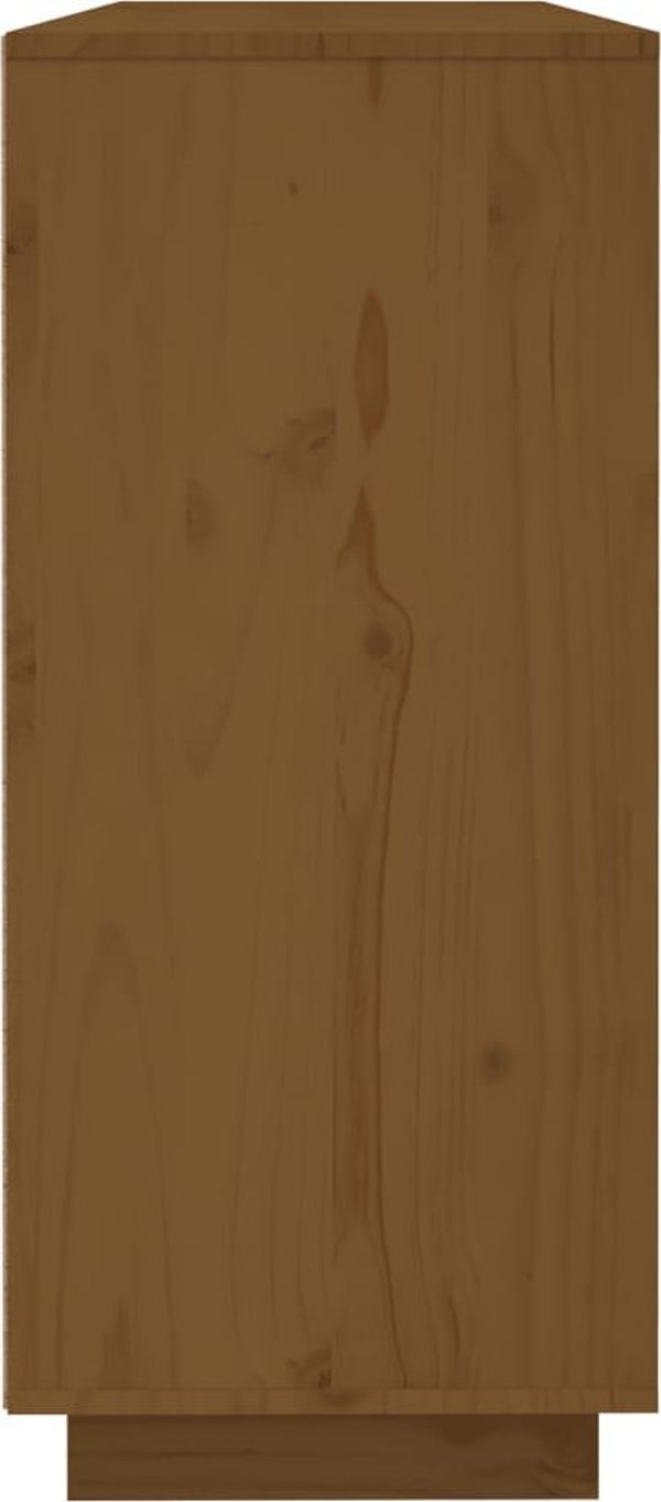 vidaXL Ντουλάπι, μελί καφέ, 120x35x80 εκ., μασίφ πεύκο
