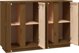 vidaXL Ντουλάπι, μελί καφέ, 120x35x80 εκ., μασίφ πεύκο