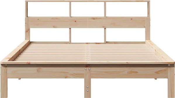 vidaXL Λάτζα με ράφι 120x200 εκ. από πεύκο χωρίς στρώμα