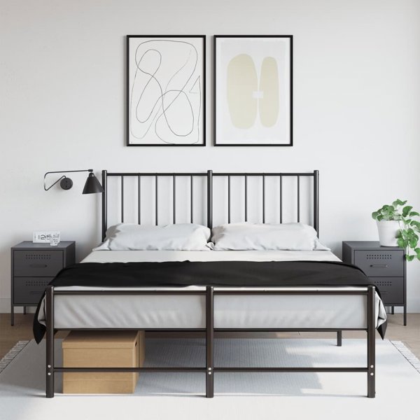 vidaXL Szafki nocne, 2 szt., antracytowe, 36x39x50,5 cm, stal