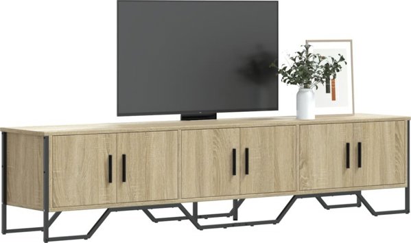 vidaXL Έπιπλο τηλεόρασης από δρυς sonoma, 180x34x41 cm, από μοριοσανίδα