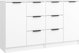 vidaXL Σύνθετα έπιπλα, 2 τεμάχια, λευκά, 60x30x70 εκ., από συνθετικό ξύλο