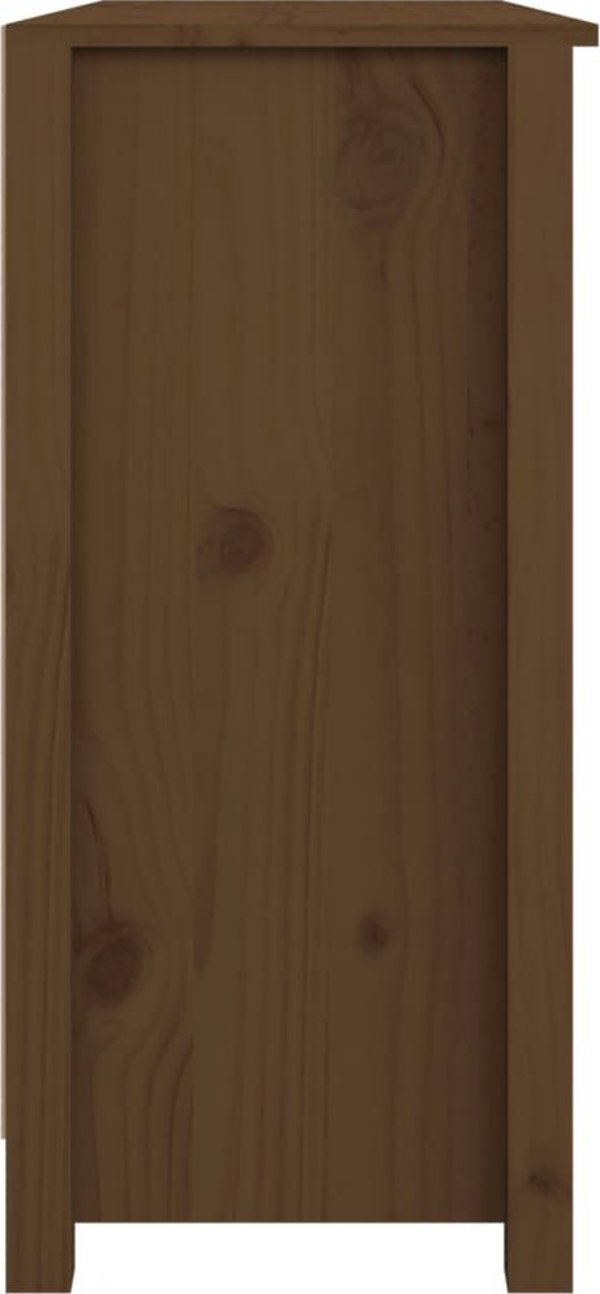 vidaXL Συρταριέρα, μέλι καφέ, 100x35x74 εκ, μασίφ πεύκο
