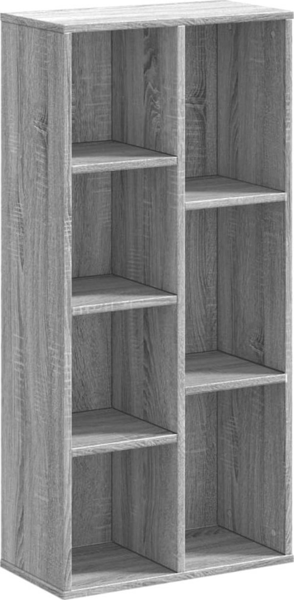 vidaXL Ράφι Γκρι Sonoma Δρυς 50x25x105 cm Ξυλοπολυτό Υλικό