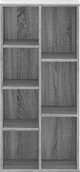 vidaXL Ράφι Γκρι Sonoma Δρυς 50x25x105 cm Ξυλοπολυτό Υλικό
