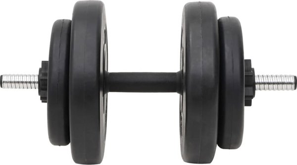vidaXL Sztanga i hantle z obciaznikami, 60 kg