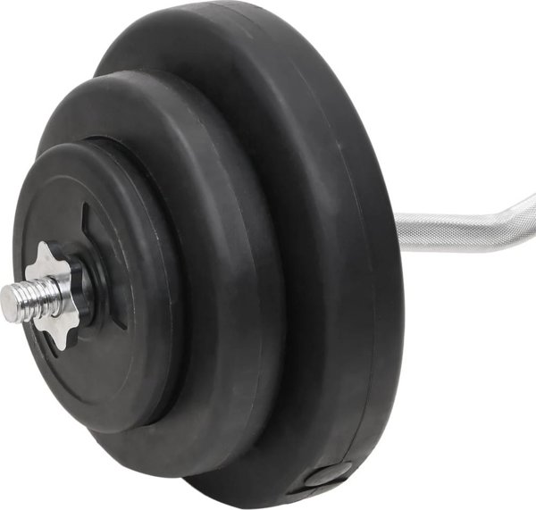 vidaXL Sztanga i hantle z obciaznikami, 60 kg