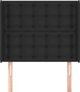 vidaXL προσκέφαλο uszak μαύρο 103x16x118/128 cm από τεχνητό δέρμα