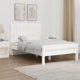 vidaXL Κεφαλάρι κρεβατιού λευκό 108x3x60 cm από μασίφ πεύκο
