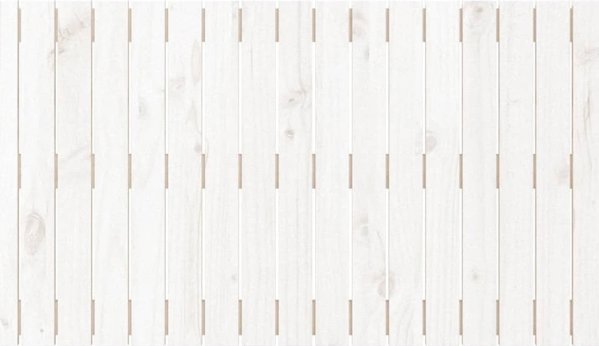 vidaXL Κεφαλάρι κρεβατιού λευκό 108x3x60 cm από μασίφ πεύκο
