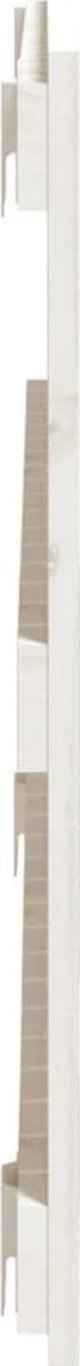 vidaXL Κεφαλάρι κρεβατιού λευκό 108x3x60 cm από μασίφ πεύκο