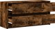 vidaXL Szafka pod TV z LED przydymiony dab 100x34x50 cm