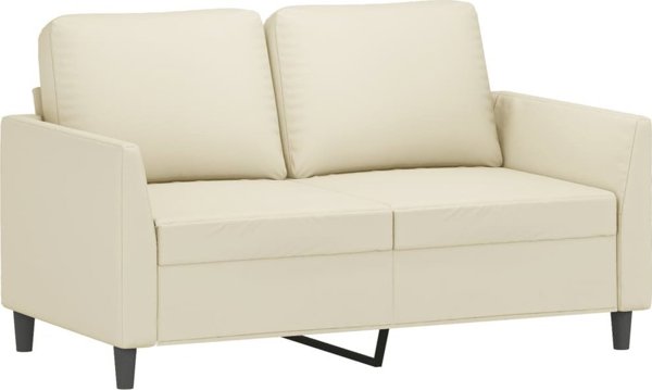 vidaXL Διθέσιος Καναπές, Κρεμ, 120 cm, Συνθετικό Δέρμα