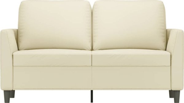 vidaXL Διθέσιος Καναπές, Κρεμ, 120 cm, Συνθετικό Δέρμα