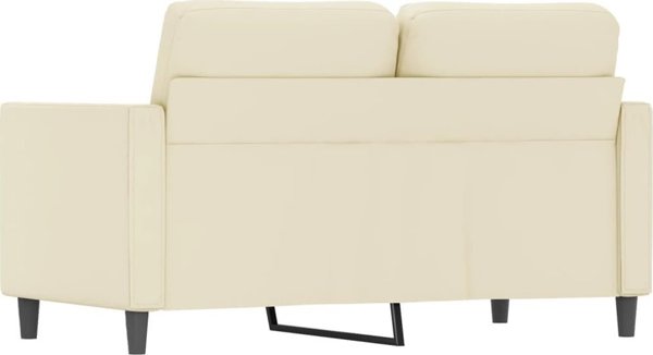 vidaXL Διθέσιος Καναπές, Κρεμ, 120 cm, Συνθετικό Δέρμα