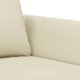 vidaXL Διθέσιος Καναπές, Κρεμ, 120 cm, Συνθετικό Δέρμα