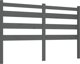 vidaXL Κεφαλάρι κρεβατιού, γκρι, 156x4x100 εκ., μασίφ πεύκο