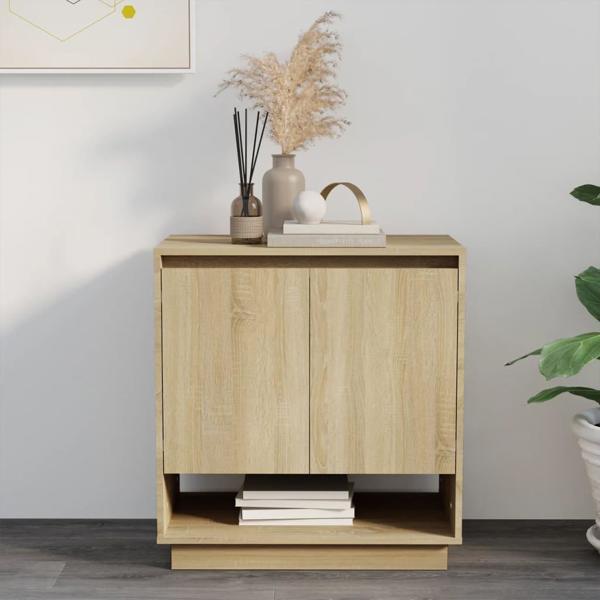 vidaXL Ντουλάπι, χρώμα δρυς σονόμα, 70 x 41 x 75 εκ, μοριοσανίδα