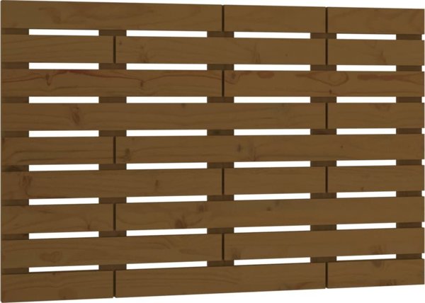vidaXL Κεφαλάρι κρεβατιού σε μέλι καφέ 81x3x63 cm από μασίφ πεύκο
