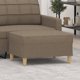 vidaXL υποπόδιο taupe ταπετσαρισμένο με ύφασμα 70x55x41 cm