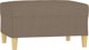 vidaXL υποπόδιο taupe ταπετσαρισμένο με ύφασμα 70x55x41 cm