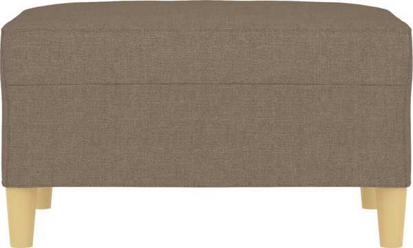 vidaXL υποπόδιο taupe ταπετσαρισμένο με ύφασμα 70x55x41 cm