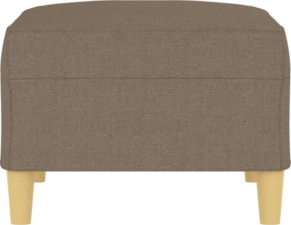 vidaXL υποπόδιο taupe ταπετσαρισμένο με ύφασμα 70x55x41 cm