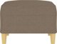 vidaXL υποπόδιο taupe ταπετσαρισμένο με ύφασμα 70x55x41 cm