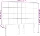 vidaXL Επιστήθια κρεβατιού, 4 τεμ., σκούρο καφέ, 72x5x78/88 εκ., ύφασμα
