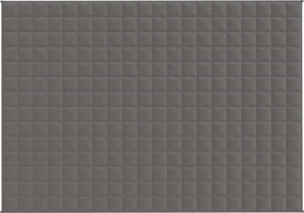 vidaXL Koc obciazeniowy szary 135x200 cm 10 kg tkanina
