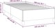 vidaXL Rama κρεβατιού, μαύρο, 90x200 cm, επενδυμένη με ύφασμα