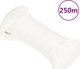 vidaXL Ναυτική σχοινί, λευκή μονόχρωμη, 4 mm, 250 m, πολυπροπυλένιο